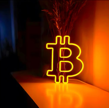 Bitcoin Neon Wall Sign