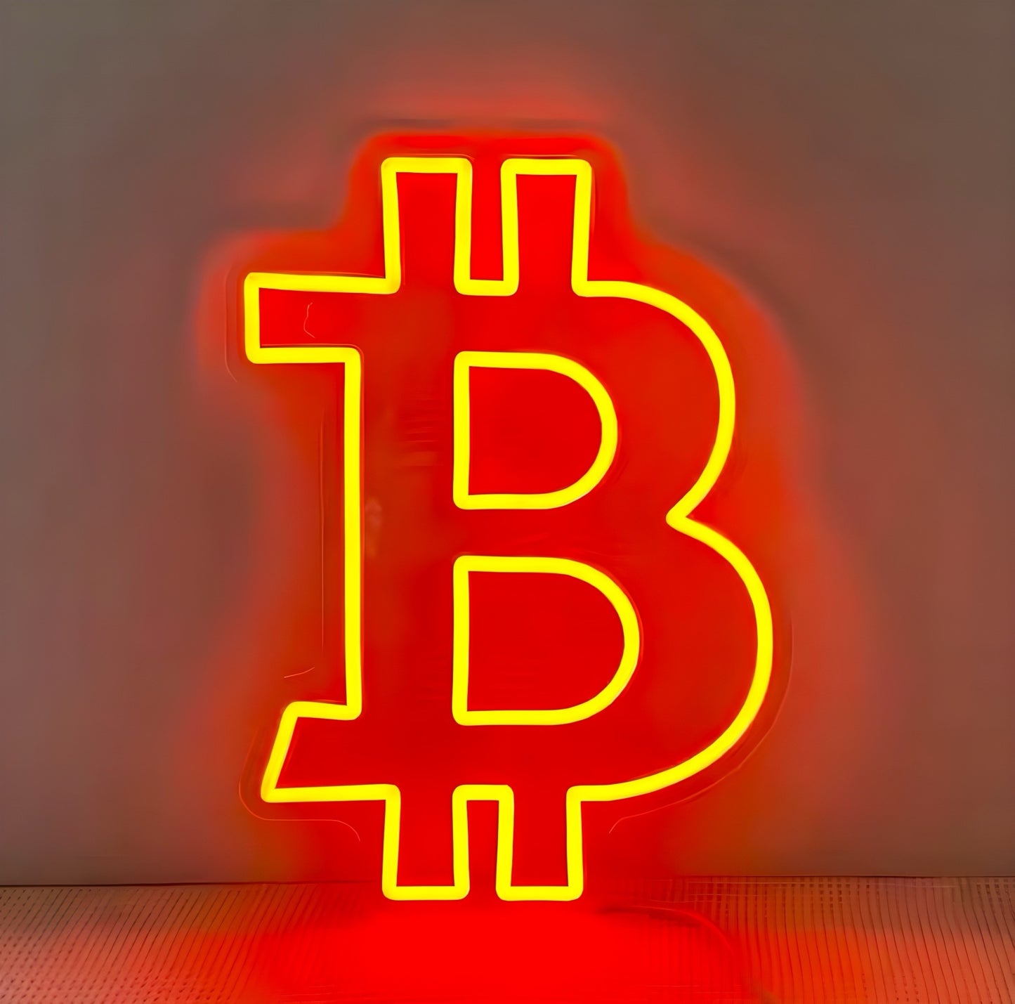 Bitcoin Neon Wall Sign