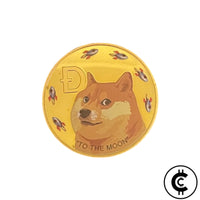 Gold-Plated Stainless-Steel Dogecoin Collectable Coin in Case.