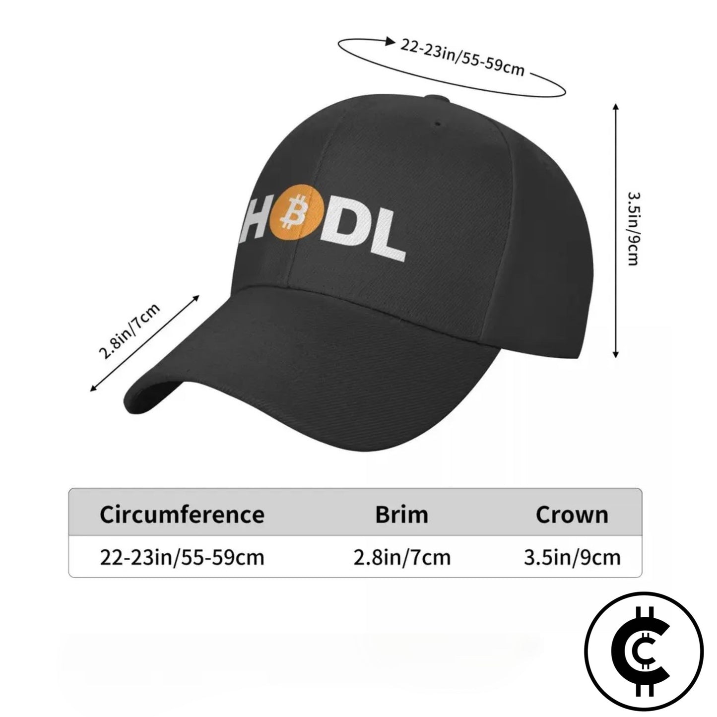 Bitcoin HODL Hat Cap