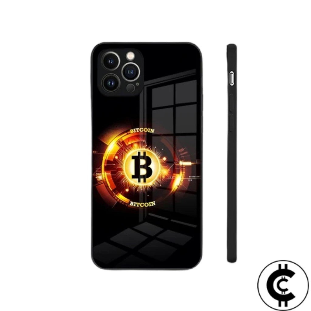 Apple iPhone Bitcoin Tempered Glass Phone Case - CryptoCulture