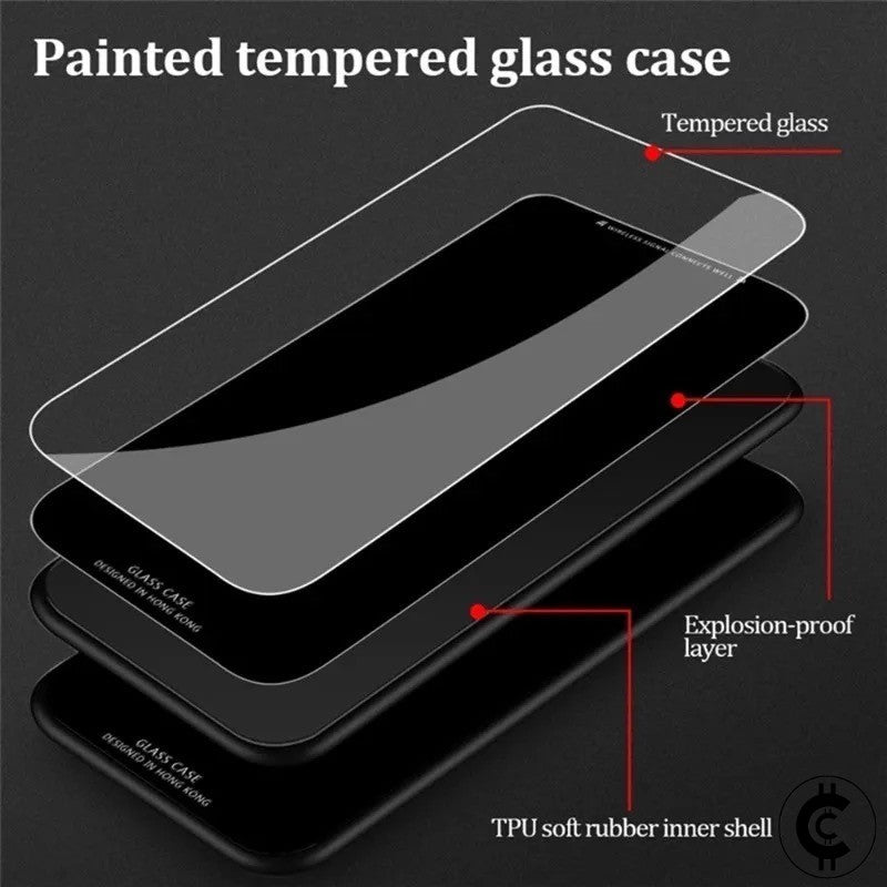 Apple iPhone Bitcoin Tempered Glass Phone Case - CryptoCulture