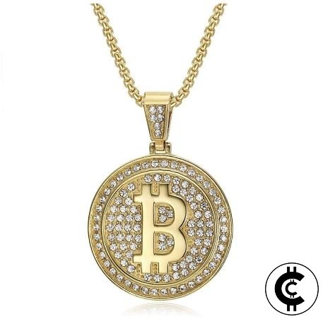 Bitcoin Iced Pendant Necklace - CryptoCulture