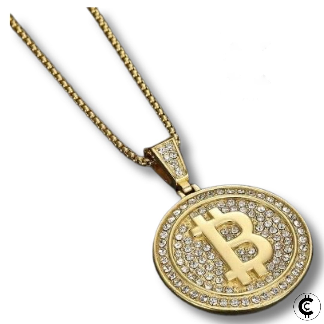 Bitcoin Iced Pendant Necklace - CryptoCulture