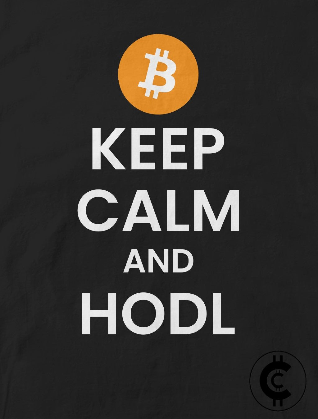 Bitcoin Keep Calm and HODL Crypto Meme T-Shirt - CryptoCulture