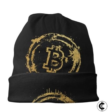 Bitcoin Themed Black Beanie - CryptoCulture