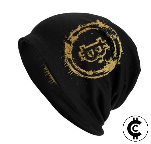 Bitcoin Themed Black Beanie - CryptoCulture