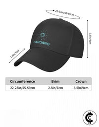 Black Cardano Themed Cap - CryptoCulture