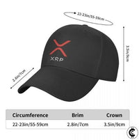 Black XRP Hat Cap - CryptoCulture