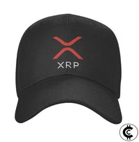 Black XRP Hat Cap - CryptoCulture