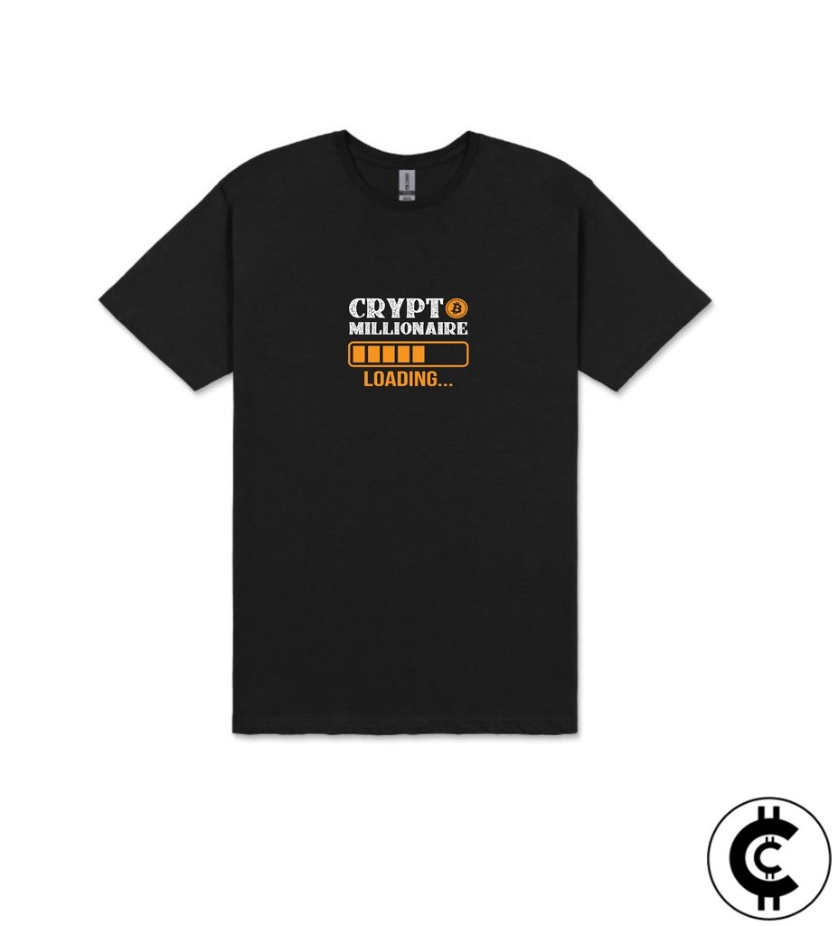 Crypto Millionaire Loading Crypto T-Shirt - CryptoCulture