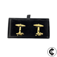 Gold Bitcoin Style Cufflinks - CryptoCulture