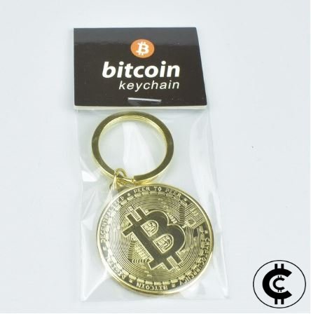 Gold Bitcoin Token Keyring - CryptoCulture