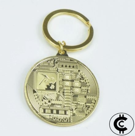 Gold Bitcoin Token Keyring - CryptoCulture