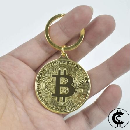 Gold Bitcoin Token Keyring - CryptoCulture