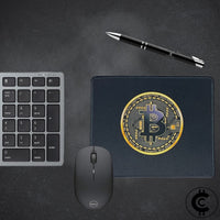 Gold Bitcoin Token Mouse Pad - CryptoCulture