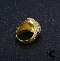 Gold Plated Bitcoin Ring - CryptoCulture