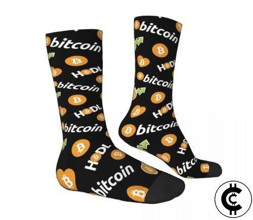 HODL Bitcoin Themed Socks - CryptoCulture