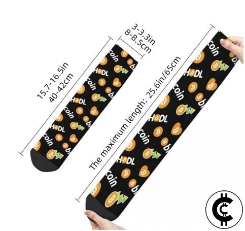 HODL Bitcoin Themed Socks - CryptoCulture