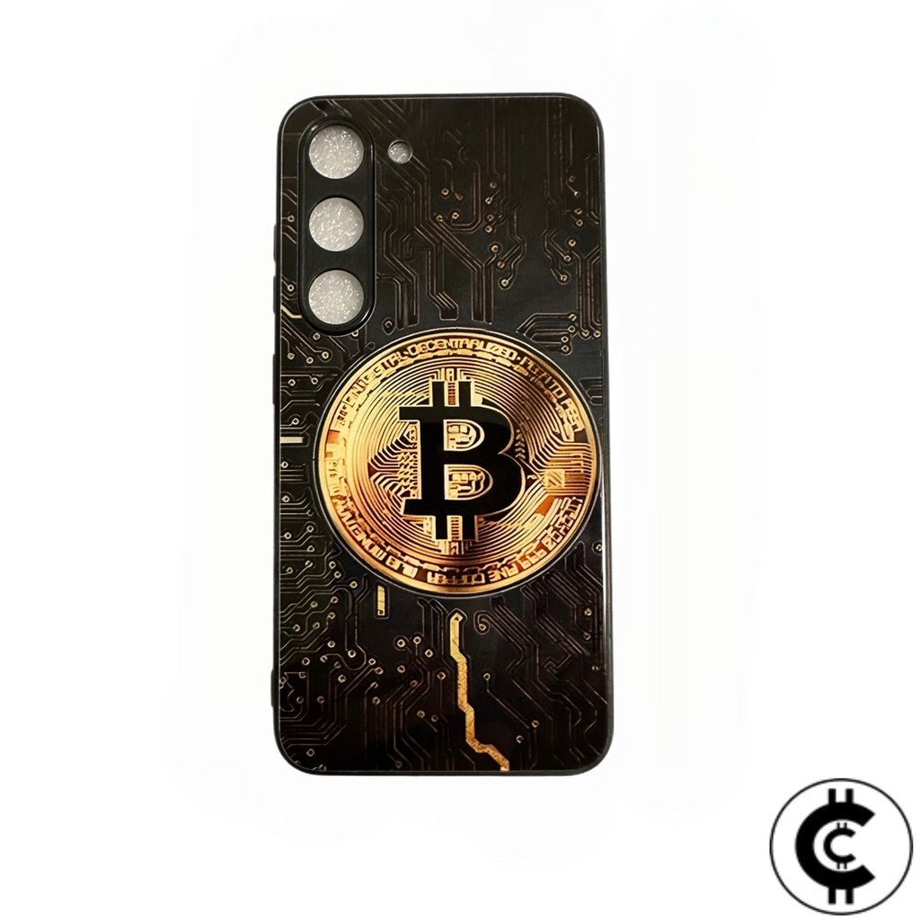 Samsung Tempered Glass Bitcoin Coin Phone Case - CryptoCulture