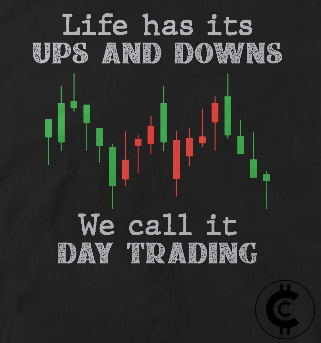 Ups and Downs Trading Crypto T-Shirt - CryptoCulture